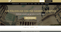 Desktop Screenshot of etxcapital.dk