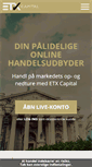 Mobile Screenshot of etxcapital.dk