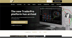 Desktop Screenshot of etxcapital.com